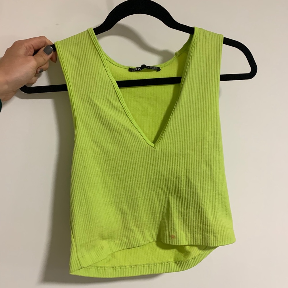 Zara Neon crop top